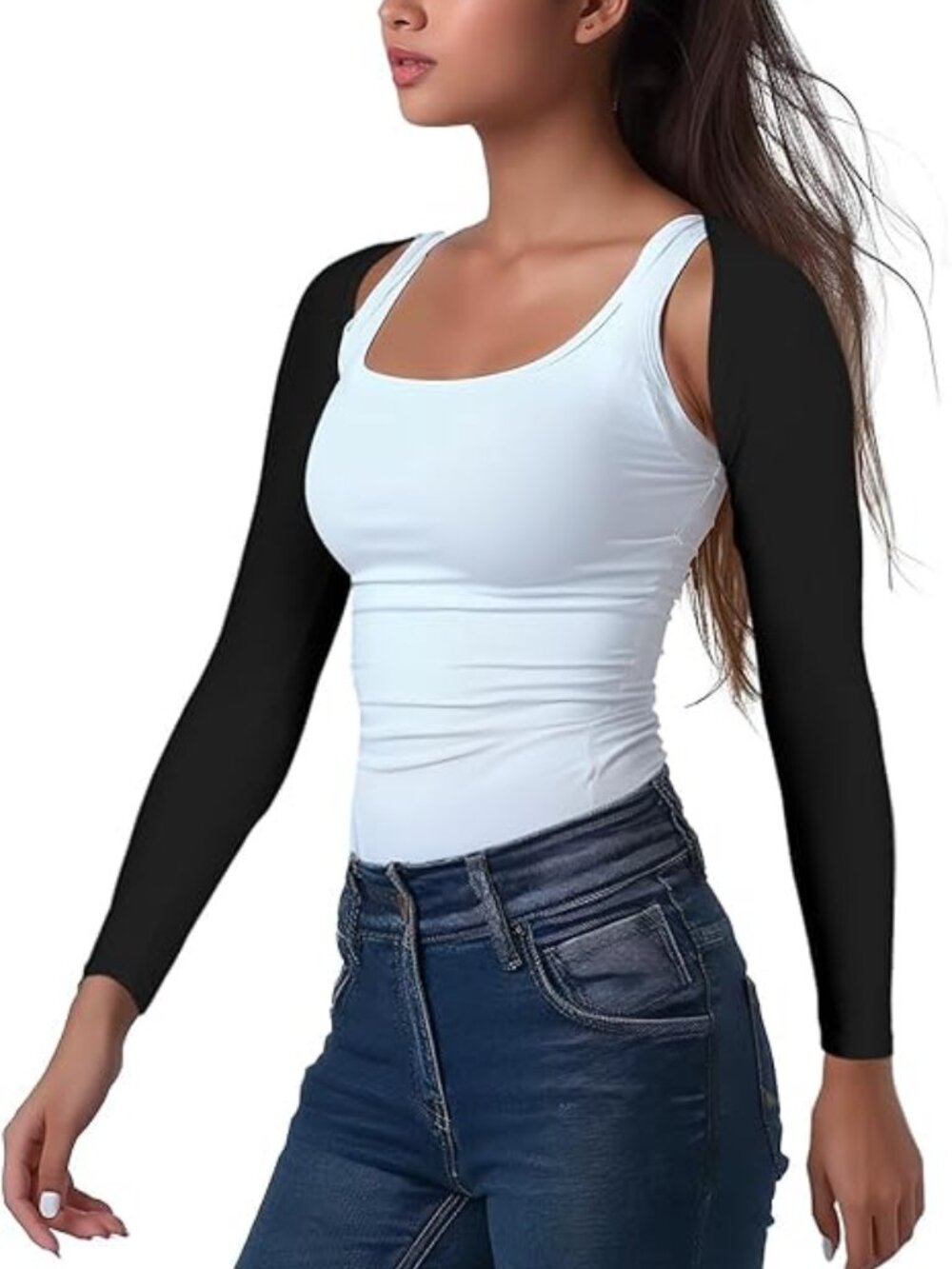 Outdoor Essentials Arm Sleeves for Women - Golf UV Shawl with Sleeves